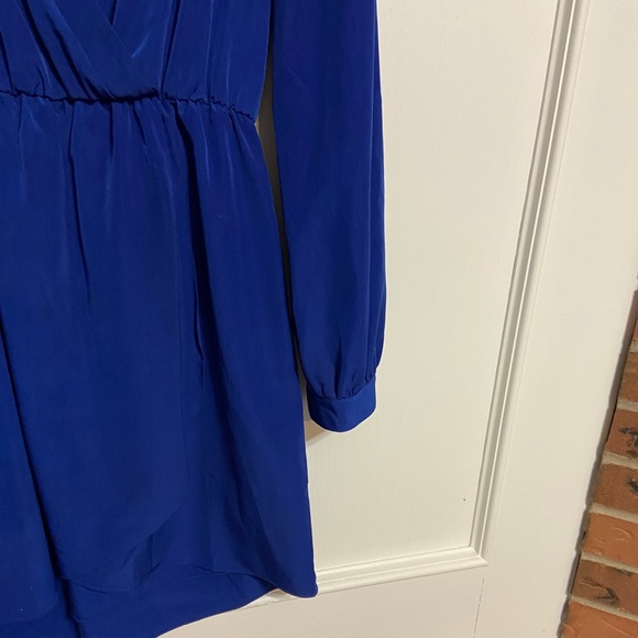 Honey Belle beautiful royal blue dress. Cuffed sleeves. - Picture 2 of 2